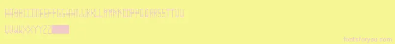 Gramtica Font – Pink Fonts on Yellow Background