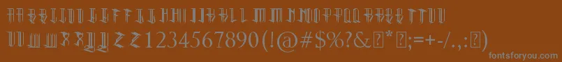 Reverent Font – Gray Fonts on Brown Background