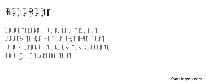 Schriftart Reverent