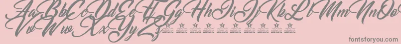 ChristmasDayPersonalUse Font – Gray Fonts on Pink Background