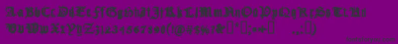 CfgothikaRegular Font – Black Fonts on Purple Background