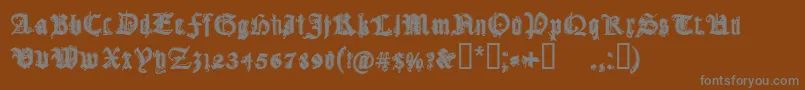 CfgothikaRegular Font – Gray Fonts on Brown Background