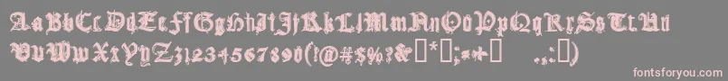 CfgothikaRegular Font – Pink Fonts on Gray Background