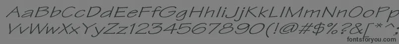TektonExItalic Font – Black Fonts on Gray Background