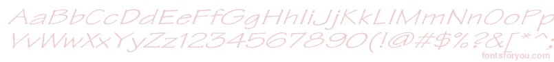 TektonExItalic Font – Pink Fonts on White Background