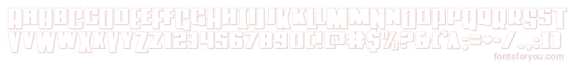 Powerlord3D Font – Pink Fonts on White Background
