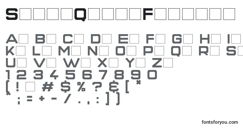 SuperQuickFormula Font – alphabet, numbers, special characters