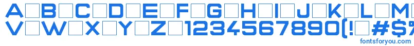 SuperQuickFormula Font – Blue Fonts on White Background