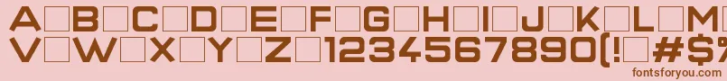 SuperQuickFormula Font – Brown Fonts on Pink Background