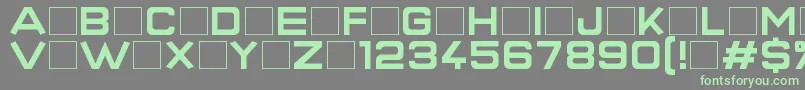 SuperQuickFormula Font – Green Fonts on Gray Background