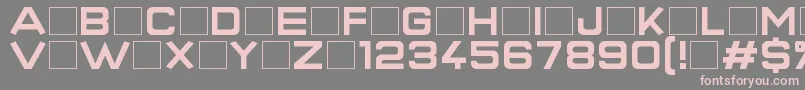 SuperQuickFormula Font – Pink Fonts on Gray Background
