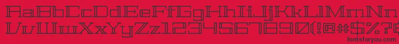 GeostarRegular Font – Black Fonts on Red Background
