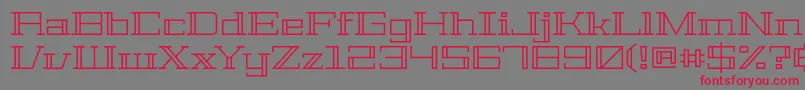 GeostarRegular Font – Red Fonts on Gray Background