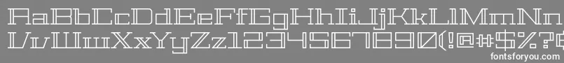 フォントGeostarRegular – 灰色の背景に白い文字