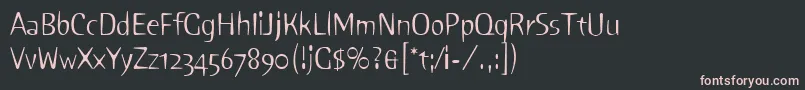 Шрифт PinkLetPlain.1.0 – розовые шрифты на чёрном фоне