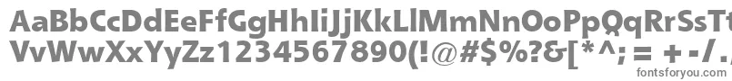 フォントQueBlackSsiExtraBold – 白い背景に灰色の文字