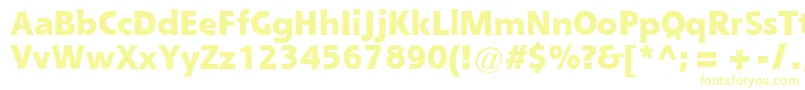 Police QueBlackSsiExtraBold – polices jaunes