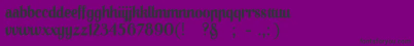 01Apompadoursample-Schriftart – Schwarze Schriften auf violettem Hintergrund