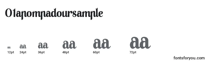 01Apompadoursample Font Sizes