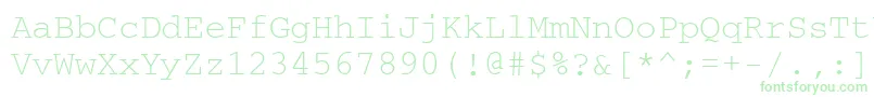 Courierftt Font – Green Fonts