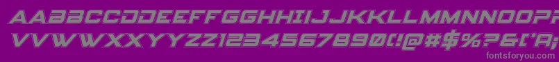 Spyagencyv3acadital Font – Gray Fonts on Purple Background