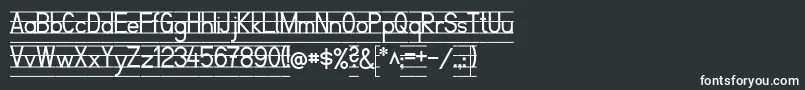 フォントSchulfibelNordLinie2 – 白い文字