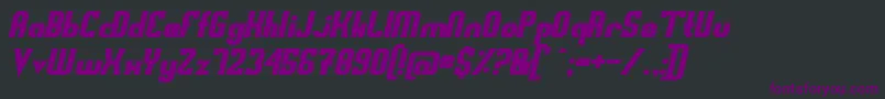 SwedenFunkisRegularoblique Font – Purple Fonts on Black Background