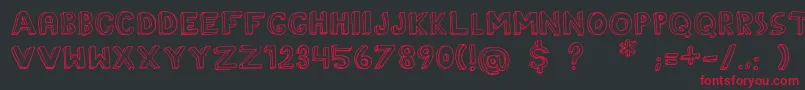 TheRainmaker Font – Red Fonts on Black Background