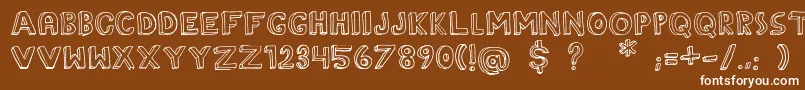 TheRainmaker Font – White Fonts on Brown Background