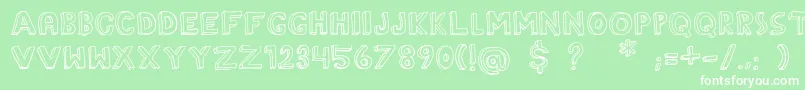 TheRainmaker Font – White Fonts on Green Background