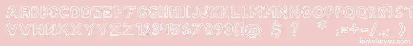 TheRainmaker Font – White Fonts on Pink Background
