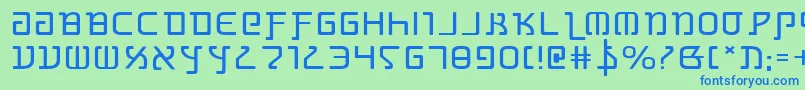 Grimlorde Font – Blue Fonts on Green Background