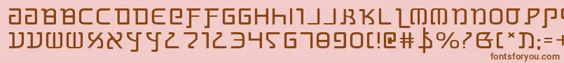 Grimlorde Font – Brown Fonts on Pink Background