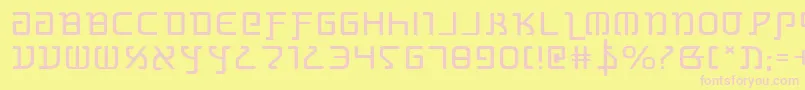 Grimlorde Font – Pink Fonts on Yellow Background