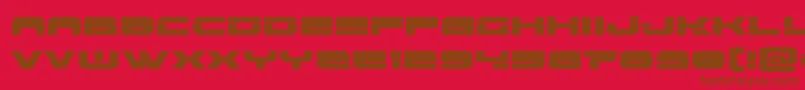Eridanuslaser-fontti – ruskeat fontit punaisella taustalla