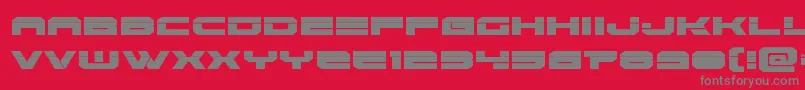 フォントEridanuslaser – 赤い背景に灰色の文字