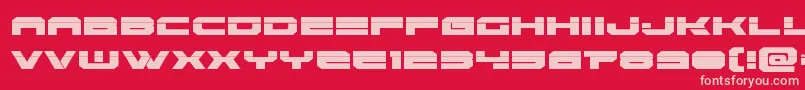 Eridanuslaser Font – Pink Fonts on Red Background