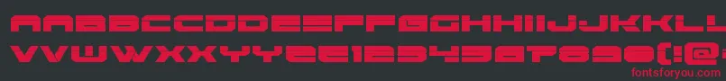 Eridanuslaser Font – Red Fonts on Black Background