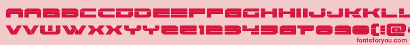 フォントEridanuslaser – ピンクの背景に赤い文字