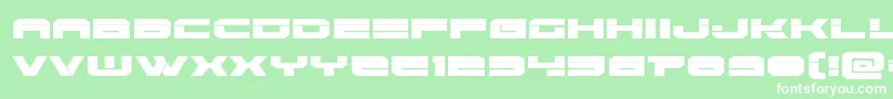 Eridanuslaser-fontti – valkoiset fontit vihreällä taustalla