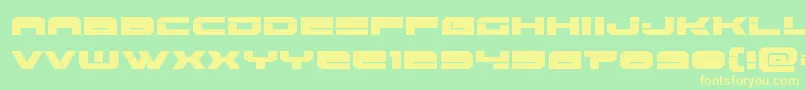 Czcionka Eridanuslaser – żółte czcionki na zielonym tle