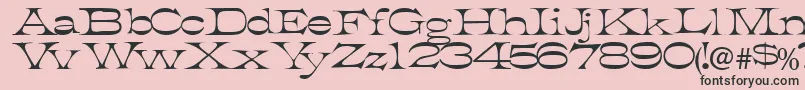 Tobiasssk Font – Black Fonts on Pink Background