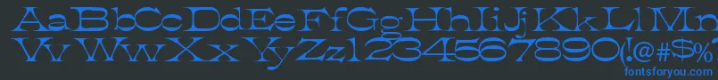 Tobiasssk Font – Blue Fonts on Black Background