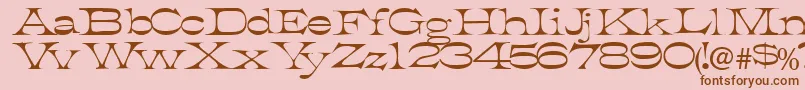 Tobiasssk Font – Brown Fonts on Pink Background