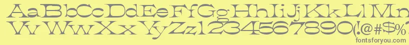 Tobiasssk Font – Gray Fonts on Yellow Background