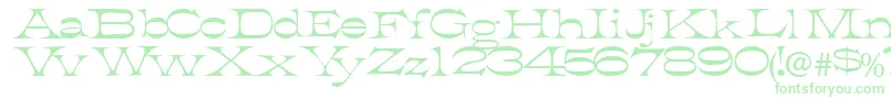 Tobiasssk Font – Green Fonts on White Background