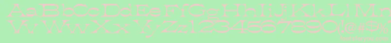 Tobiasssk Font – Pink Fonts on Green Background