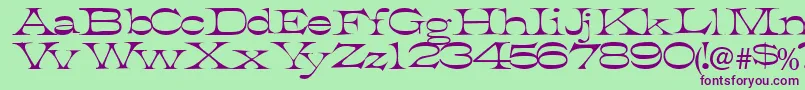 Tobiasssk Font – Purple Fonts on Green Background