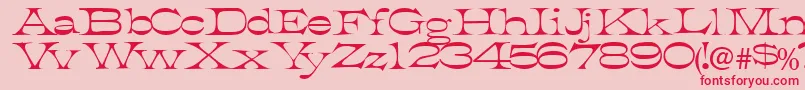 Tobiasssk Font – Red Fonts on Pink Background