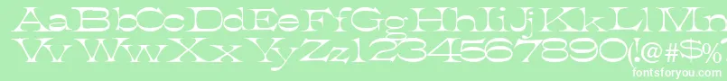 Tobiasssk Font – White Fonts on Green Background